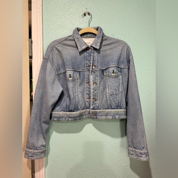 Rag & Bone Miramar Classic Cropped Trucker Jacket - Picture 1 of 6